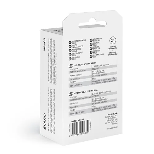 SAVIO MB-03 Wireless Mouse