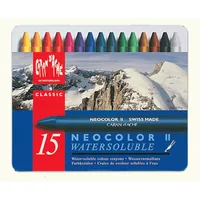 CARAN D'ACHE Wachspastelle Neocolor II 7500.315 15-farbig assortiert