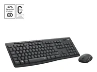 Logitech Tastatur-Maus-Set MK295 Graphite CH-Layout - Maus Features: Silent-Tasten - Ein-/Ausschalter - Scrollrad - Tastatur Typ: Standard - Tastaturlayout: QWERTZ (CH) - Tastatur Features: Silent-Tasten - Medientasten - Ziffernblock - Keyboard Tasten: Kl