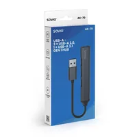 SAVIO Hub AK-70 USB-A - 3 × USB-A 2.0, 1 × USB-A 3.1 GEN 1, 4 in 1, 5 Gbps