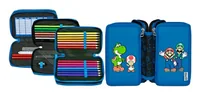 Scooli Necessaire Tripledecker Super Mario gefüllt - Gefüllt: Ja - Etui-Art: Schlamperetui - Detailfarbe: Blau - Mehrfarbig - Material: Polyester