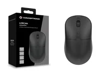 Conceptronic LORCAN04B 4-Button Dual Mode Wireless Mouse, Bluetooth 5.2, 2.4GHz