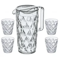 koziol 4007535 drinkware set Grey, Transparent