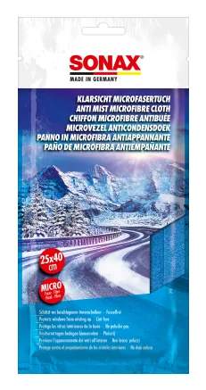 Sonax Microfasertuch Antibeschlag, 40 × 25 cm - Reinigertyp: Mikrofasertuch - Set: Nein