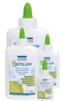 Glorex Bastelkleber Slime 250 g, Weiss - Eigenschaft: Dickflüssig - Geeignete Oberflächen: Leder - Papier - Kork - Ton - Karton - Stoffe - Holz - Universal - Packungsgrösse: 1 Stück - Detailfarbe: Weiss - Art: Bastelkleber