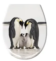 Kleine Wolke Toilettensitz Jacksons Pinguin Schwarz/Weiss - Breite: 37 cm - Länge: 45 cm - Detailfarbe: Weiss - Schwarz