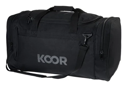 KOOR Sporttasche 55 l, Schwarz - Taschenart: Sporttasche - Tragemöglichkeit: Schulterträger - Volumen: 55 l - Zusatzfächer: Ja - Farbe: Schwarz - Sportart: Alle Sportarten