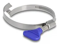 DeLOCK Butterfly Hose Clamp stainless 400 steel with bridge left-handed 50 - 65 mm 5 pieces