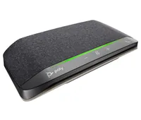 HP Poly Sync 10 USB-A USB-C Speakerphone Freisprecheinrichtung PC Silber