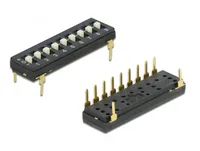 DELOCK DIP-Schalter Tri-State 9-Stellig 2,54mm Rastermaß THT