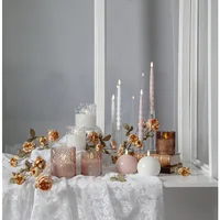 Star Trading LED Dinner Candle 2 Pack Flamme Shine Pink