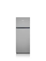 Severin Kühlschrank DT 8761 Silber, Rechts, Wechselbar - Energieeffizienzklasse: E - Bauart: Freistehend - Einbaunormen: Keine - Nutzinhalt Kühlen: 165 l - Nutzinhalt Gefrieren: 41 l - Breite: 55 cm