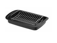 BergHOFF Bräter Leo Graphite 42 cm - Material: Aluminiumguss - Topfart: Bräter - Kompatible Kochfelder: Elektro - Gas - Halogen - Induktion - Antihaftbeschichtung: Ja - Detailfarbe: Schwarz - Spülmaschinenfest: Nein