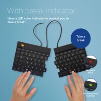BREAK ERGONOM KEYBOARD QWERTZ DE BLACK WIRED