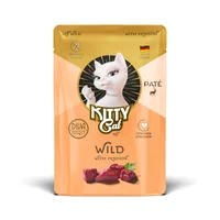 KITTY Cat Nassfutter KittyCat Paté Pouch Wild 85 g - Tierbedürfnis: Kein besonderes Bedürfnis - Geschmacksrichtung: Wild - Zertifikate: Keine Zertifizierung - Fleischsorte: Wild - Packungsgrösse: 85 g - Futtereigenschaft: Getreidefrei - Ohne künstliche Zu