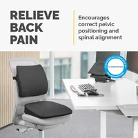 Fellowes Keilkissen Breyta Wedge 43 x 43 x 9 cm - Material Bezug: Polyester - Produktkategorie: Sonstiges - Breite: 43 cm - Detailfarbe: Schwarz - Länge: 43 cm - Material Füllung: Schaumstoff