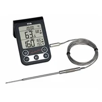 TFA Dostmann Bratenthermometer  KÜCHEN CHEF - Typ: Fleischthermometer - Anwendungsbereich: Backofen - Grill - Kabelgebunden: Ja - Displaytyp: Digital - App kompatibel: Nein