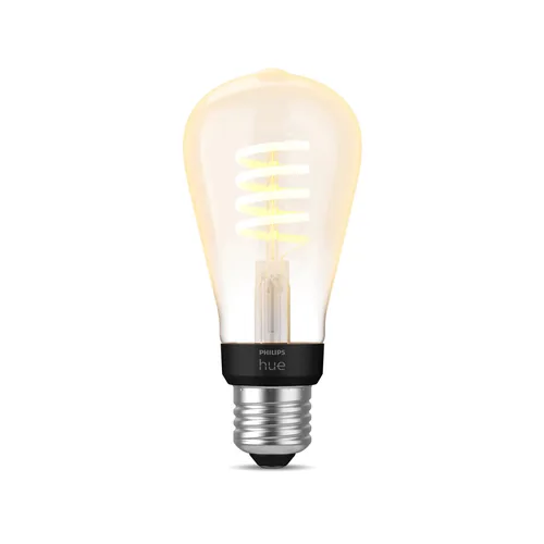 Philips Hue White Ambiance E27 Einzelpack Edison ST64 Filament 550 lm - Lampensockel: E27 - Farbtemperatur Kelvin: 2200 bis 6500 K - Aussenanwendung: Nein - Gesamtleistung: 7 W - Leuchten Kategorie: Leuchtmittel - Lichtfarbe: Kaltweiss/Tageslichtweiss (KW