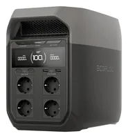 EcoFlow DELTA 3 Powerstation EU-Version 1024 Wh - Akkutyp: Lithium Eisen Phosphate (LiFePo4) - Kapazität Wattstunden: 1024 Wh - Wireless Charger: Nein - Solarpanel: Nein
