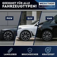 Werkthor Radzierblende Werkthor Radkappen 13 Zoll 4er Set 13 - Grösse: 13 - Detailfarbe: Schwarz - Silber
