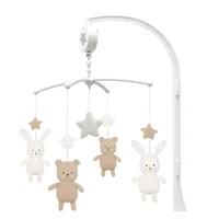 Jabadabado Mobile Musik Teddy / Hase Weiss - Detailfarbe: Weiss - Soundfunktion: Ja