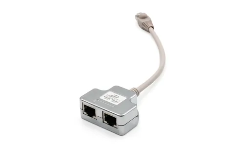 DIGITUS Patchkabel Adapter Cat5e 2x RJ45 -> 1x RJ45 0.19m