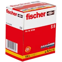Fischer 50108 Spreizdübel S 8, 100 Stück