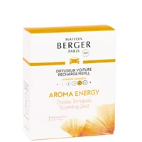 Maison Berger Autodiffusor Refill Energy Zestes Toniques 2 Stück - Detailfarbe: Silber - Funktionen: Geruchsreduzierung - Typ: Lufterfrischer