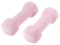 KOOR Kurzhantel-Set 0.5 kg, Rosa - Hantelart: Kurzhantel - Gewicht Total: 1 kg - Material: Gusseisen - Polyvinylchlorid (PVC) - Sportart: Fitness