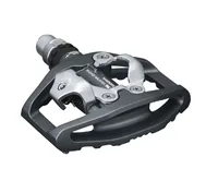 Shimano Hybridpedale PD-EH500 Dunkelgrau - Einsatzbereich: Rennrad - Pedaltyp: Hybridpedale - Farbe: Dunkelgrau - Sportart: Velo