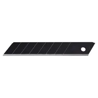 NT Cutter Ersatzklinge BL-13P 18 mm, Schwarz, 10 Stück - Detailfarbe: Schwarz - Klingenform: Spitzwinklige Klinge - Klingenlänge: 100 mm - Klingenbreite: 18 mm