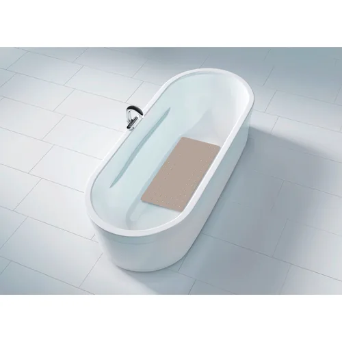 WENKO 23145100 tappetino da bagno e adesivo antiscivolo Tappetino da bagno antiscivolo Grigio talpa