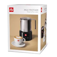 illy Milchaufschäumer Edelstahl / schwarz by Piero Lissoni