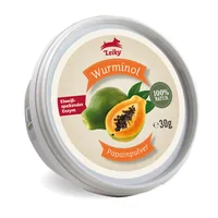 Leiky Hunde-Nahrungsergänzung Wurminol Papainpulver, 30 g - Nahrungsergänzungstyp: Pulver - Tierbedürfnis: Verdauung - Magen & Darm - Zertifikate: Keine Zertifizierung - Packungsgrösse: 30 g - Produkttyp: Ergänzungsfutter - Cannabinoide: Keine