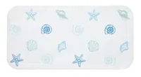 diaqua® Badewanneneinlage Smoothie Mare 71 cm, Blau/Weiss - Breite: 35 cm - Länge: 71 cm - Detailfarbe: Weiss - Blau - Detailmaterial: Polyvinylchlorid (PVC) - Grundmaterial: Kunststoff
