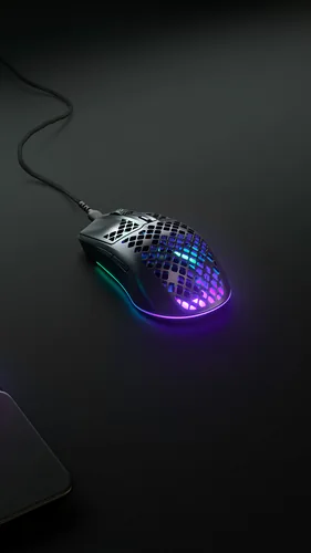 Steel Series Gaming-Maus Aerox 3 Schwarz - Maus Features: Spritzwassergeschützt - Programmierbare DPI-Einstellung - Staubgeschützt - RGB-Beleuchtung - Daumentaste - Beleuchtung - Bedienungsseite: Rechtshänder - Detailfarbe: Schwarz matt - Schwarz - Gewich