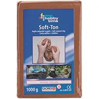 Glorex Modelliermasse Soft-Ton 1000g, Terracotta - Packungsgrösse: 1000 g - Set: Nein - Anwender: Hobbyanwender - Erwachsene - Detailfarbe: Terracotta - Modelliermasse Art: Töpferton - Trocknung: Lufttrocknend