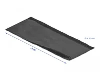 Gewebeschlauch mit Klettverschluss hitzebeständig 5 m x 30 mm schwarz