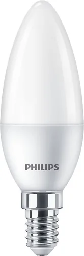 Philips Lampe LED 40W B35 E14 WW FR ND 3CT/6 EC Warmweiss (WW) - Energieeffizienzklasse EnEV 2020: F - Lampensockel: E14 - Farbtemperatur Kelvin: 2700 K - Gesamtleistung: 4.9 W - Dimmbar: nicht dimmbar - Zusätzliche Ausstattung: Keine