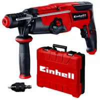 Einhell Bohrhammer TE-RH 28/1 5F - Produktkategorie: Bohrhammer - Werkzeugaufnahme: SDS-plus - Meisselfunktion: Ja - Akkusystem: Netzbetrieb (kein Akku) - Schlagstärke (J): 3 J. - Max. Bohrdurchmesser Beton: 28 mm