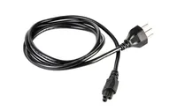 FURBER.power Netzkabel C5-T12 1.8 m Schwarz - Anzahl Leiter: 3 - Detailfarbe: Schwarz - Kinderschutz: Ja - Steckereigenschaften: Angespritzt - Steckertyp Ausgang: C5 - Leiterquerschnitt: 0.75 mm²