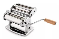 Imperia Pastamaschine iPasta Ruvida Silber - Detailfarbe: Silber - Pastasorte: Fettuccine - Tagliatelle - Gerätetyp: Pastamaschine - Betriebsart: Manueller Betrieb - Ausstattung: Fettuccine-Aufsatz - Tagliatelle-Aufsatz - Material: Edelstahl