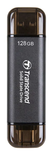 Transcend ESD310C Thunderbolt technology 128 GB USB Type-A / USB Type-C USB 3.2 Gen 2x2 Black