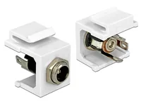 Delock Keystone Modul DC 5,5 x 2,5 mm Buchse weiß