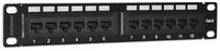 INTELLINET 10 Patchpanel 1HE 12-Port Cat6 UTP schwarz