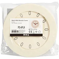 Creativ Company Holzartikel Uhr 1 Stück - Breite: 15 cm - Höhe: 15 cm - Länge: 15 cm - Anzahl Stück: 1 - Holzherkunft: China - Produkttyp: Uhr