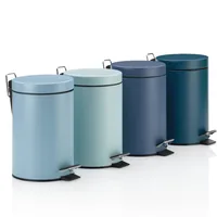 Kela Kosmetikeimer Monaco 3 l, Petrol - Fassungsvermögen: 3 l - Höhe: 26 cm - Anzahl Behälter: 1 - Detailfarbe: Petrol - Form: Rund - Material: Metall