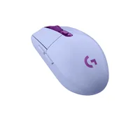 Logitech Gaming-Maus G305 Lightspeed - Maus Features: Ein-/Ausschalter - Scrollrad - Bedienungsseite: Universal - Detailfarbe: Lila - Gewicht: 99 g - Verbindungsart: Kabellos - Schnittstelle: USB-A