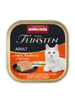 animonda Nassfutter Vom Feinsten 100g - Tierbedürfnis: Kein besonderes Bedürfnis - Lebensphase: Adult (1-7 Jahre) - Produkttyp: Alleinfutter - Packungsgrösse: 100 g - Fleischsorte: Huhn - Tierart: Katze