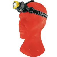Schwaiger LED Stirnlampe 120 Lumen SchwarzGelb
